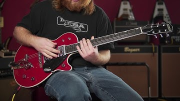 SOLD - Gretsch G6131-TVP Power Jet Bigsby Firebird Red - #JT15103176