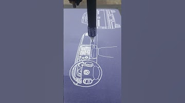 Project 0044 ready for future release #PlotterASMR #BlueprintArt  #MechanicalDrawing  #CarBlueprints