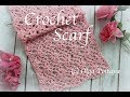 How to Crochet Lacy Scarf with Puff Stitch Flowers, Crochet Video Tutorial