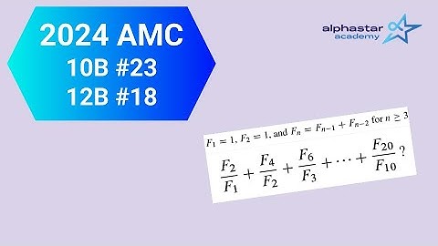 2024 AMC 10B #23 and AMC 12B #18