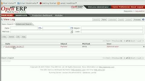 Audit Trails with OpenERP