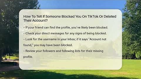 How To Tell If Someone Blocked You On TikTok Or Deleted Their Account? - Everyday-Networking