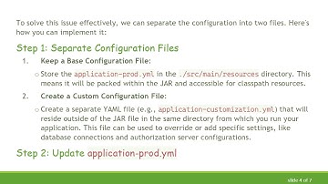 How to Access External Configuration Files in Spring Boot JAR Execution Efficiently