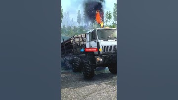 Mudrunner E-7429 Truck log on trailer #shorts #youtubeshorts