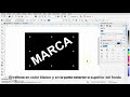 Hacer una marca de agua con textos desde Coreldraw X8