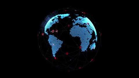 HUD Satellites In Orbit Around The Earth UHD 4K CGI