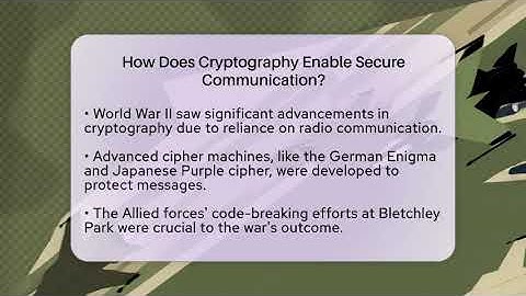 How Does Cryptography Enable Secure Communication? - Tactical Warfare Experts