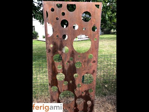 Toles decoratives acier corten ferigami