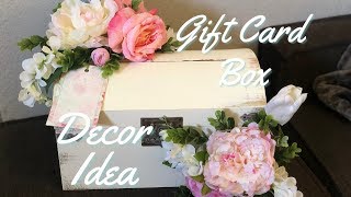 Gift Card Box |  Wedding DIY