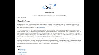 Self Interpreter System Overview