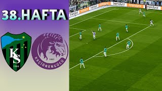 Kocaelispor Keçiörengücü Maçı Karşılaşması Trendyol 1 Lig 38. Hafta - 2025 Maçı Özet Efootball