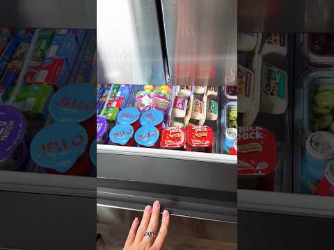 Restocking the snack drawer #asmr #organized #fridge #fridgeorganization