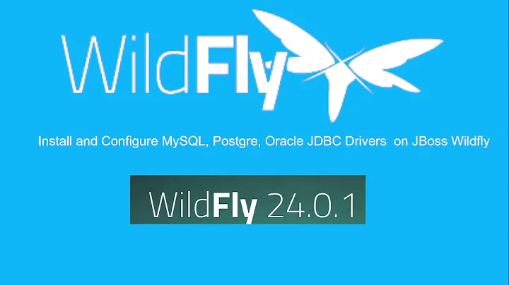 Adding Jdbc Drivers To Wildfly