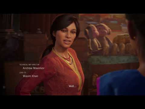 Real 4K HDR: Uncharted Lost Legacy Intro Cutscene Clip 1 of 3 in HDR