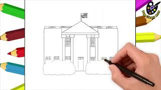 Learn how to draw the iconic White House Residence in Washington, D.C.