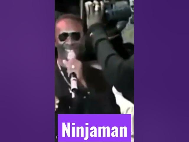 Ninjaman showing the yute to Give up the guns and violence
