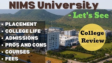 NIMS University Admission 2022 Application, Review, Placements , campus Life, Salary and Companies
