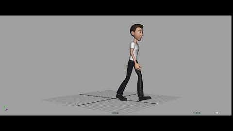 progressive walk cycle maya
