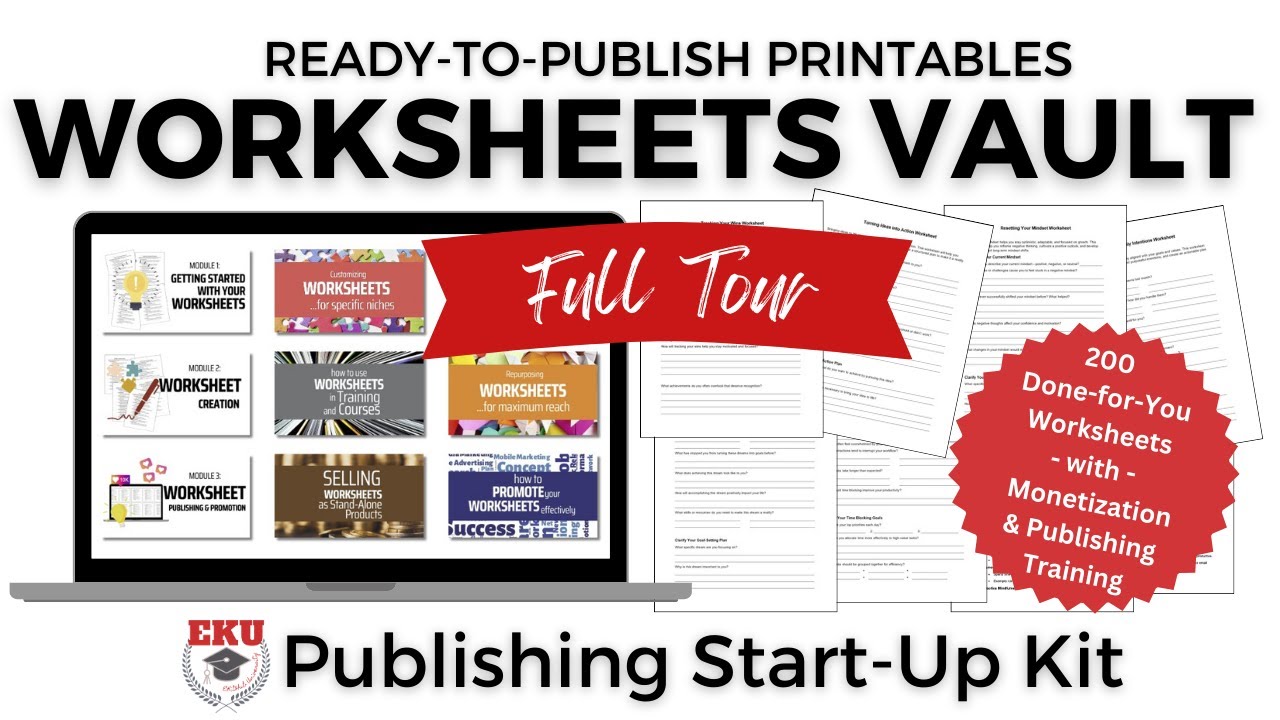 FULL TOUR: Printable Worksheets Vault