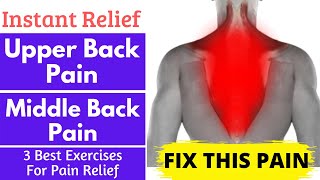 Upper Back , Middle Back Pain Relief Stretches | Best Exercises For Tight Trapezius Pain Relief