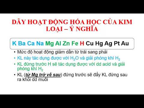 Video Hóa học 9_Tuần 13_Bài 16: Dãy hoạt động hóa học của kim loại - youtube