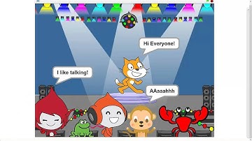 How to make sprites talking in scratch Omg