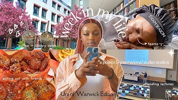 a *realistic* week in my life at warwick uni | first year exams📚, socialising🧋, lectures