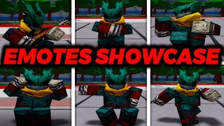 All The New Emotes Showcase In The Latest Update For Roblox Heroes Battlegrounds