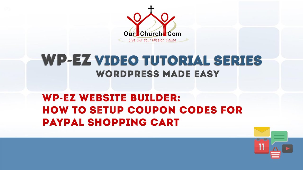 WPEZ site Builder How to Setup Coupon Codes for PayPal Shopping