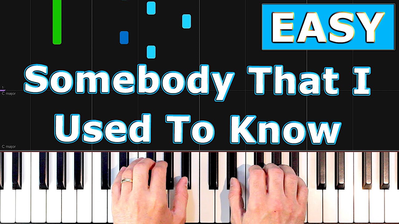 Gotye - Somebody That I Used To Know - EASY Piano Tutorial - YouTube