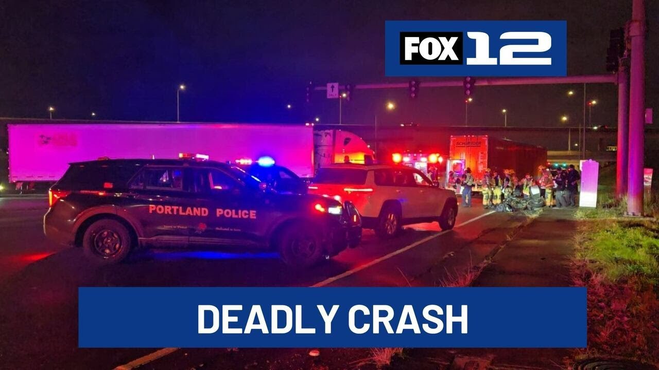 Motorcyclist dies after crash with semi-truck in NE Portland - YouTube