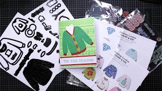 Diamond Press Christmas Sweater Die And Stamp Kit! So Very Cute & Fun!