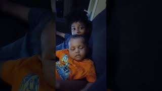 Baby Jsyah fell asleep on his brother #cutebaby #baby
