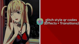 Glitch style vs qr codes (transitions & effects)