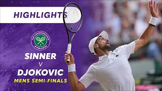 Jannik Sinner v Novak Djokovic (Men's Semi-finals) | 2026 Wimbledon Highlights