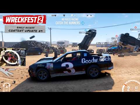 Wreckfest 2 Update #9 Patch 1 - NEW Runners vs Chasers Mode ONLINE