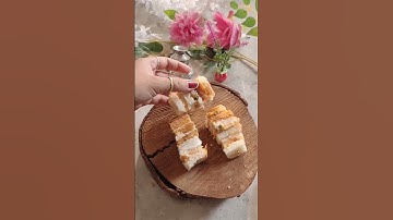 Easy bread sandwich recipe 😍#shorts #youtubeshorts