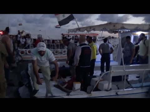 Boat carrying migrants sinks off Syria, at least 34 dead