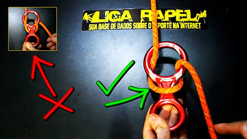 Como passar corda no freio oito 8 de rapel