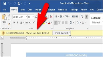 How to Disable the Security Warning Message Bar in Microsoft Office Programs