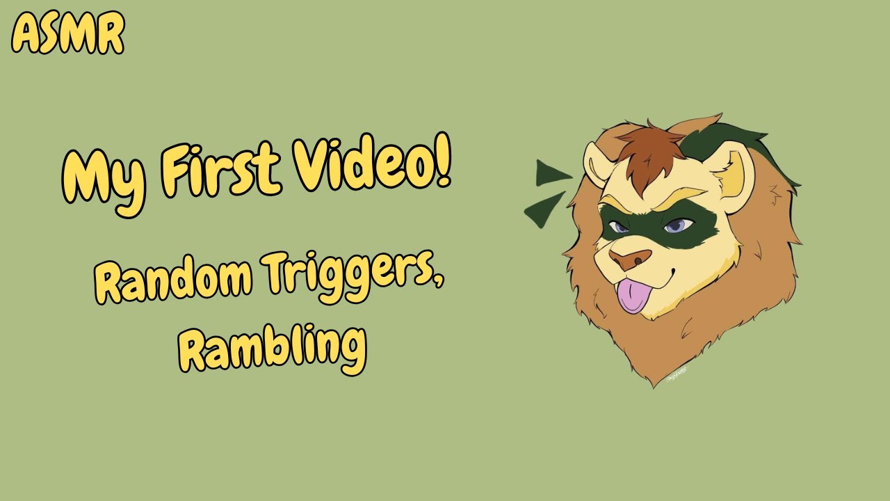 (FURRY ASMR) My First Video!!! | Rambling, Random Triggers