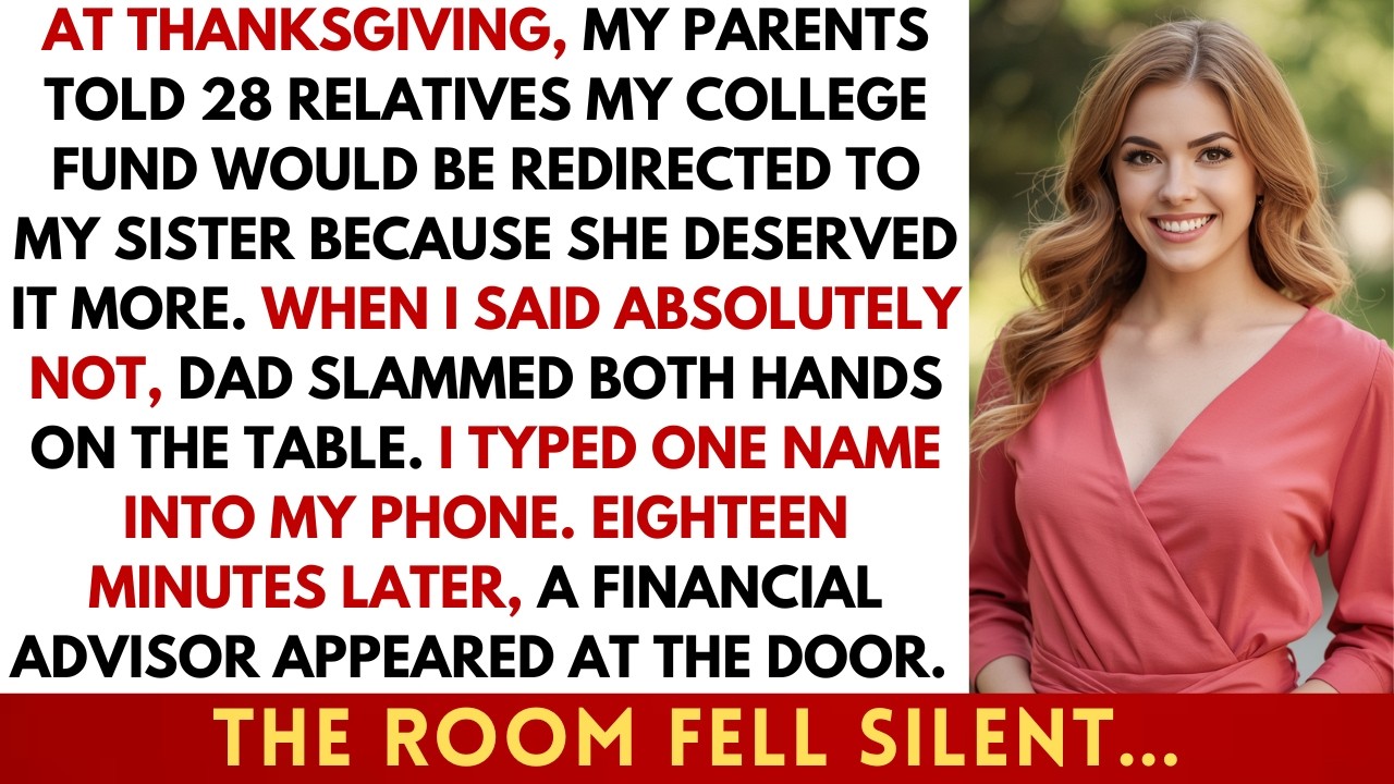 My Parents Gave My College Fund to My Sister — The Financial Advisor Walked In