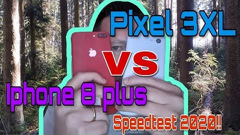Google Pixel 3XL vs iPhone 8 plus app opening battle speedtest (2020)