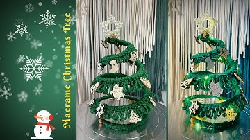 DIY Macrame Christmas Tree-Tip 1/ Cách làm cây thông giáng sinh bằng macrame-1