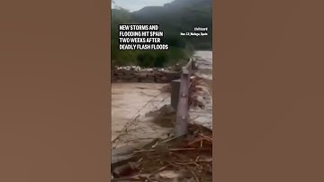 New storms and flooding hit Spain two weeks after deadly flash floods