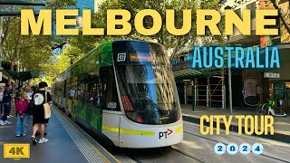 Melbourne CBD city tour 2024 in 4 k  |Melbourne walk 4K
