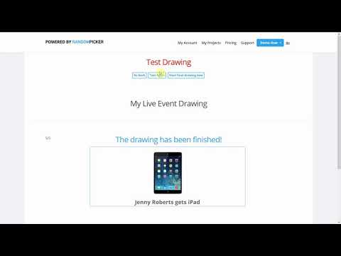 Random Picker Live Event Demo (2019) - Organizer's + Public Views