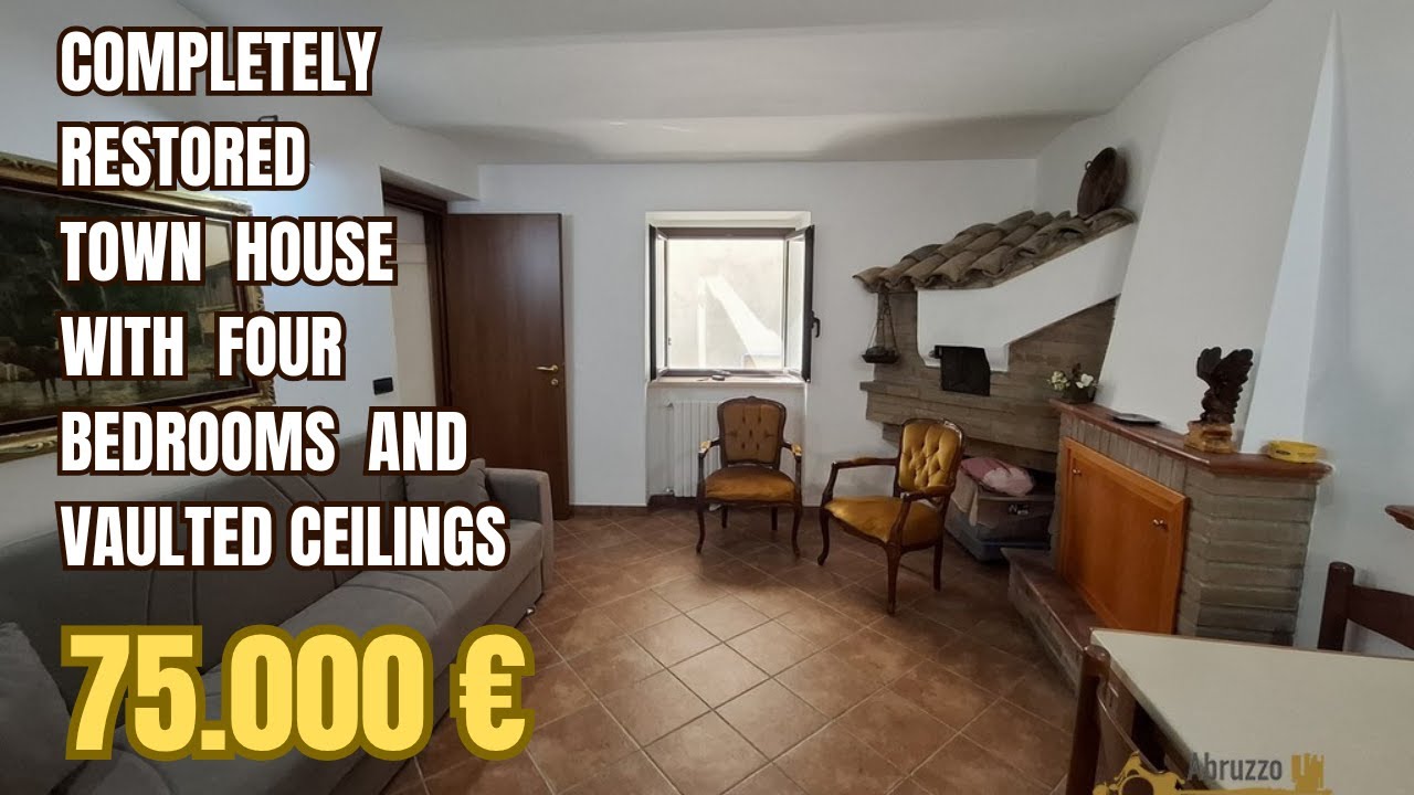 Completely restored town house with four bedrooms and vaulted ceilings. Celenza Sul Trigno