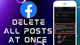 How to Delete All Your Facebook Posts At Once in 2022 | Bulk Delete Facebook Posts | @Noteartener screenshot 5