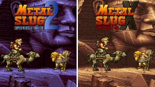 Diferencia del metal slug 2 vs metal slug X